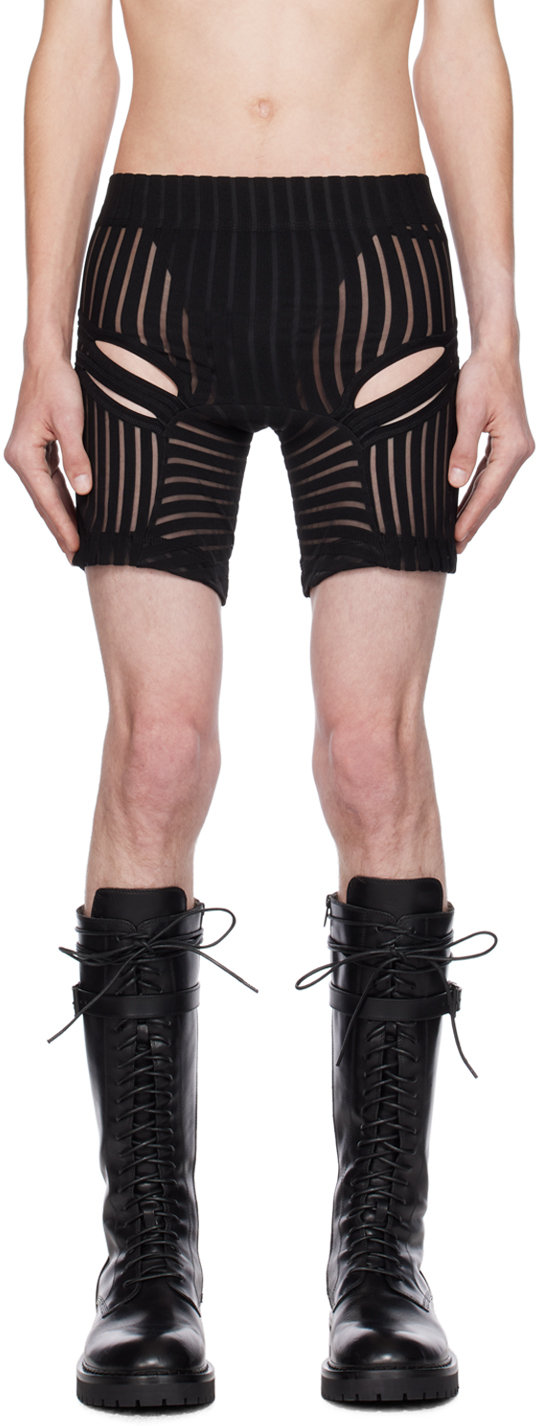 Black Striped Boxers