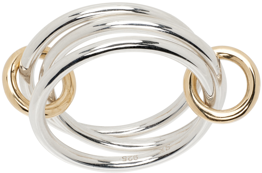 Spinelli Kilcollin 18kt Yellow Gold Solarium Ring In Yellow Gold / Silver
