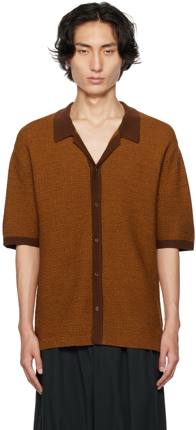 Brown Camp Collar Shirt