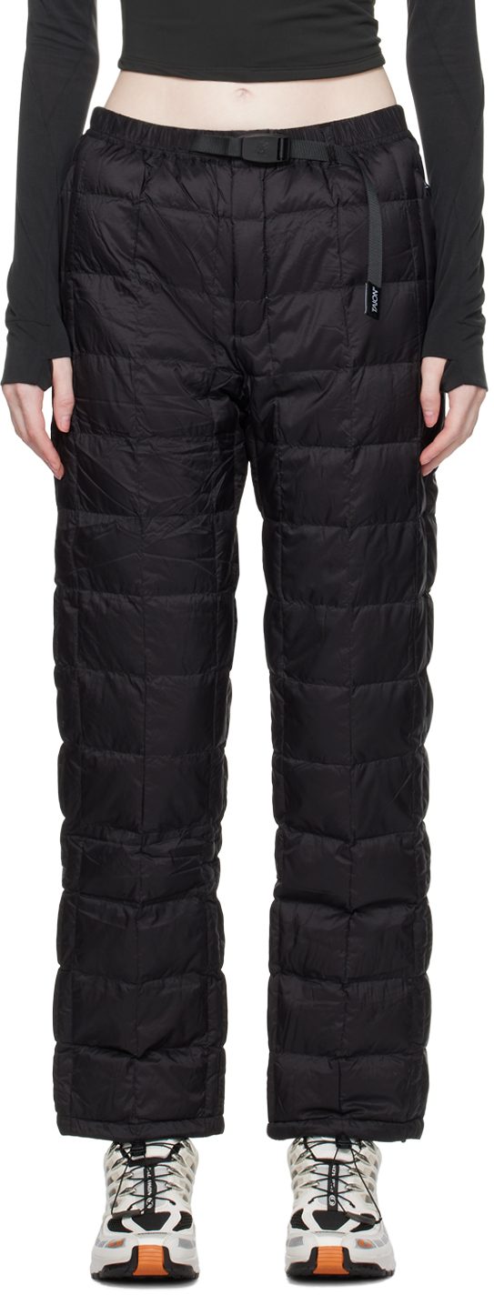 Gramicci: Black Taion Edition Down Pants | SSENSE