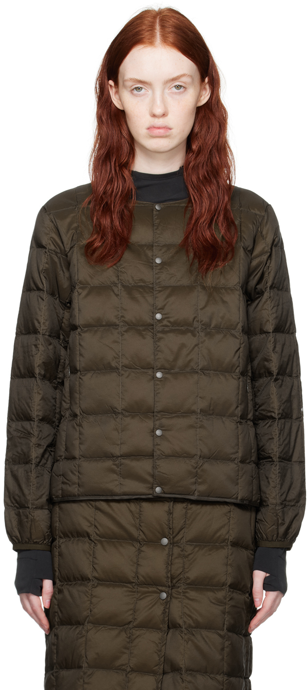 Gramicci Khaki Taion Edition Inner Down Jacket In Deep Olive