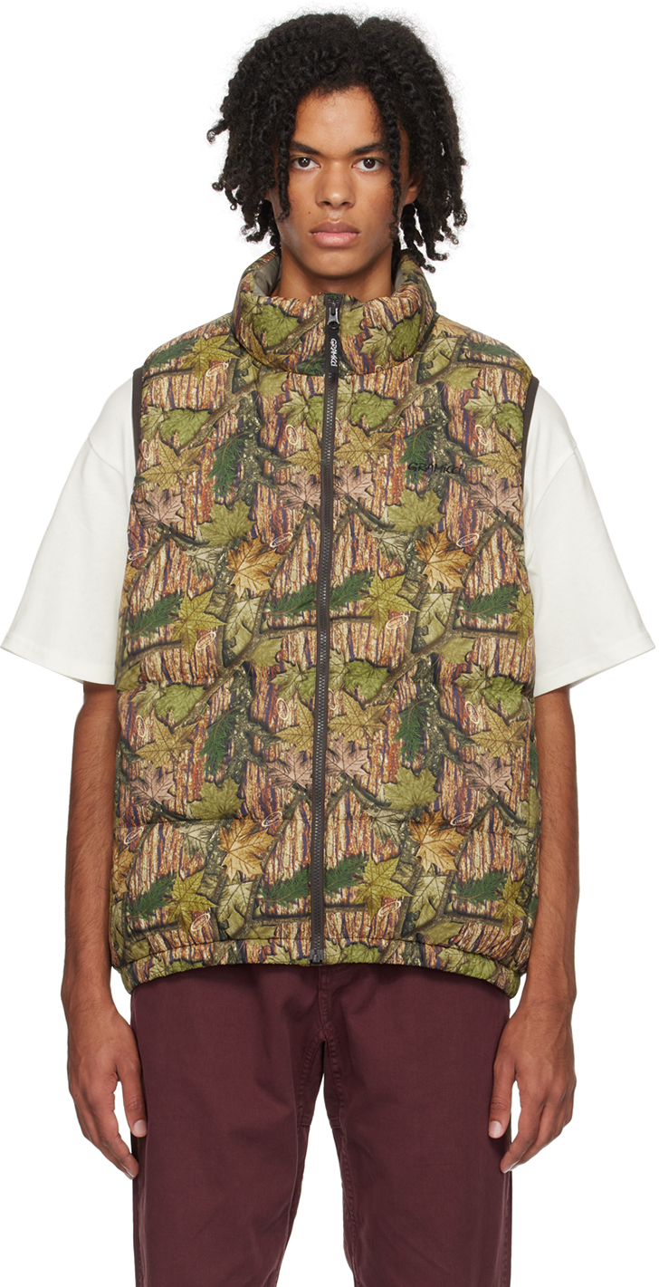 Gramicci Downjacket Vest In Leaf Camo