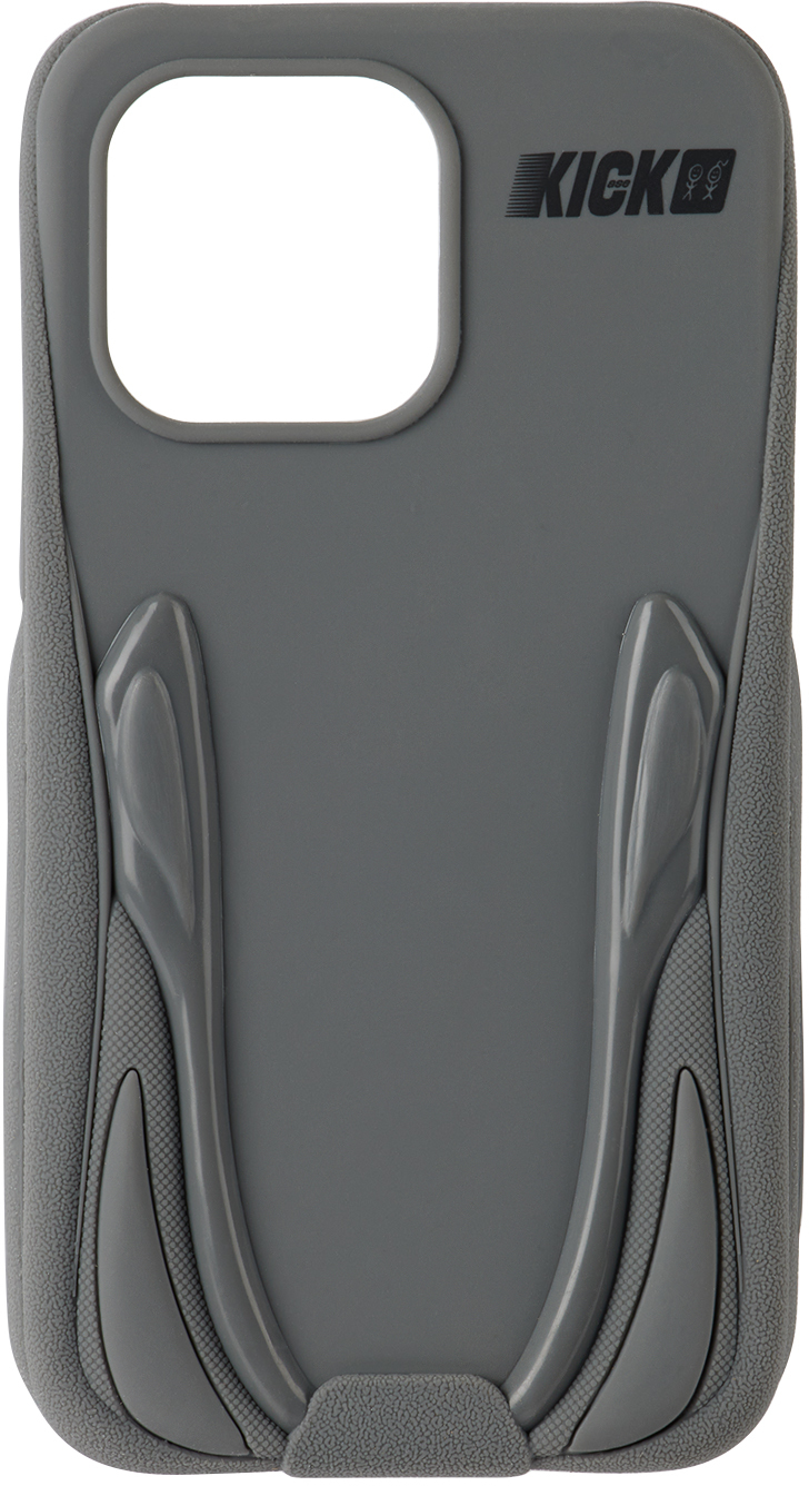 Gray 'The Kick' iPhone 14 Pro Max Case