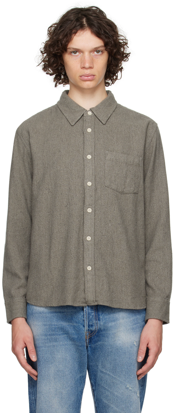 Gray Button Shirt