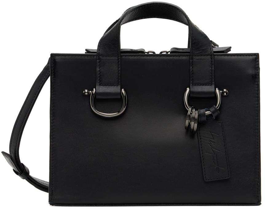 Yohji Yamamoto Black Mini D-ring Bag In 1 Black