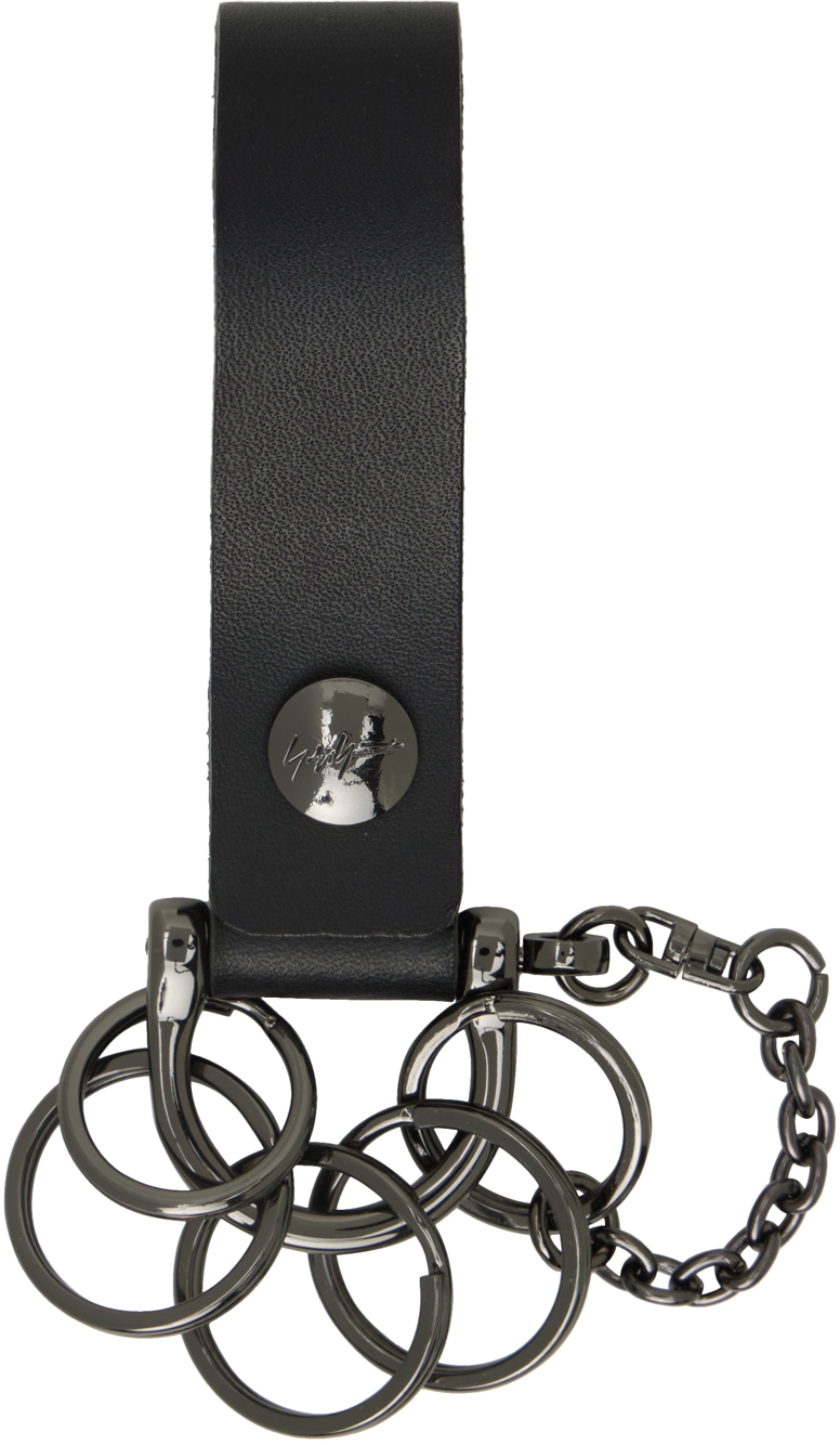 Black discord Keychain by Yohji Yamamoto on Sale