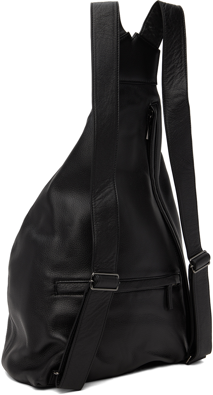 Yohji Yamamoto Black discord Big 'Y' Backpack | Smart Closet