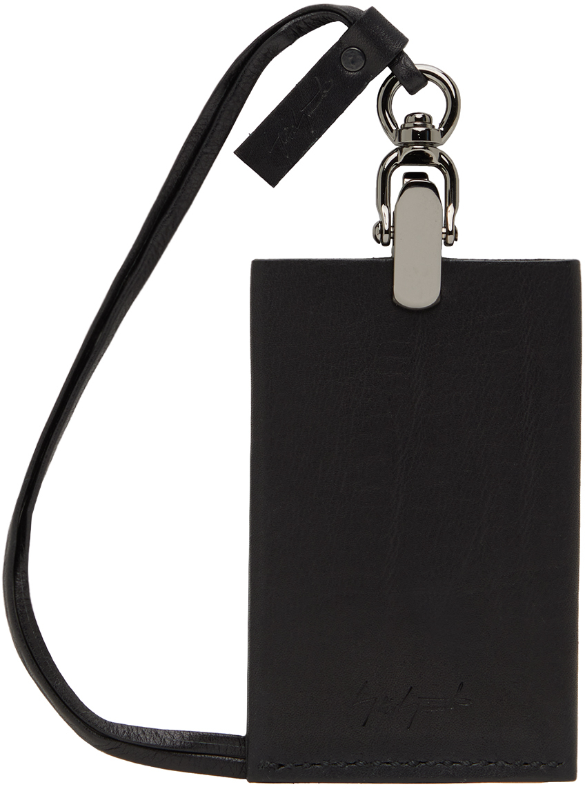 Black discord Leather Pouch