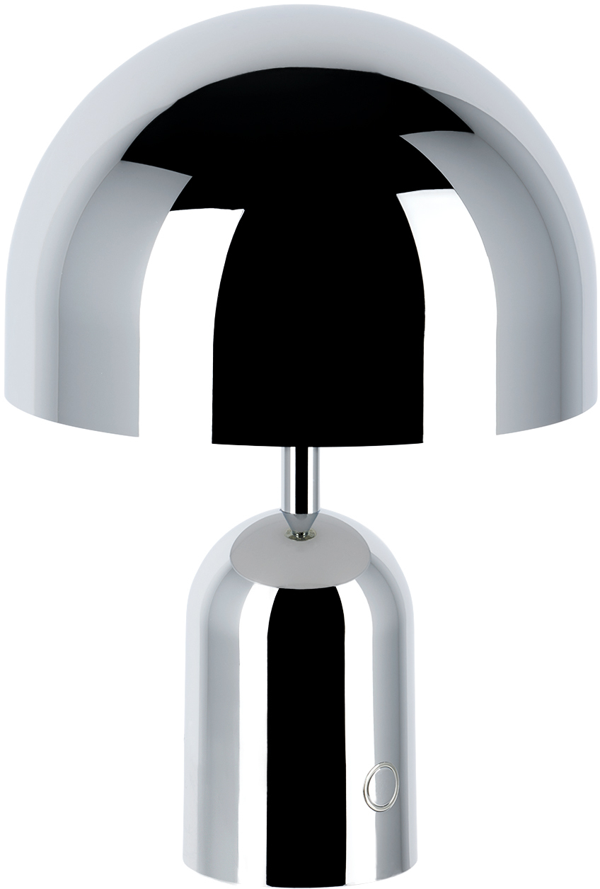Tom Dixon Silver Bell Portable Table Lamp In Silver