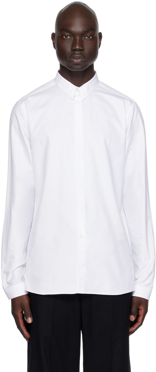 Shop Nicolas Andreas Taralis White Button-down Shirt In 9 White