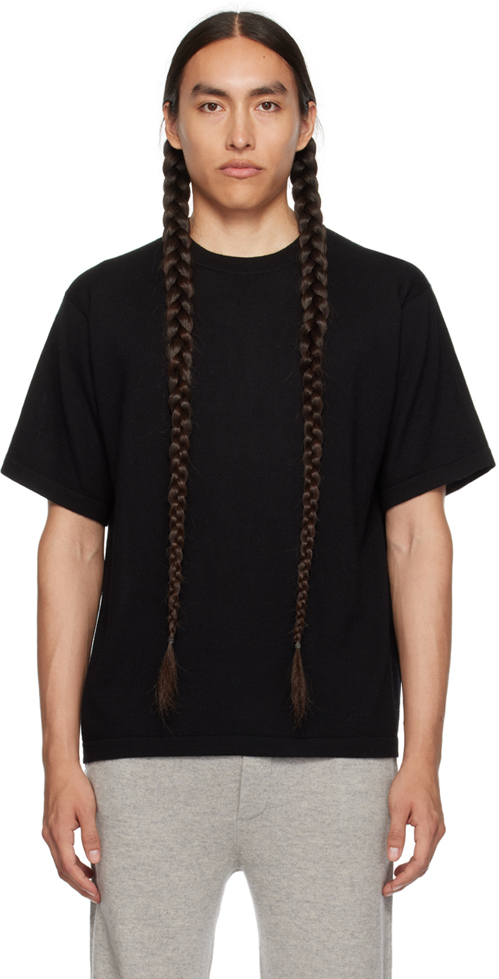 Lisa Yang Black 'the Ancell' T-shirt In Bl Black