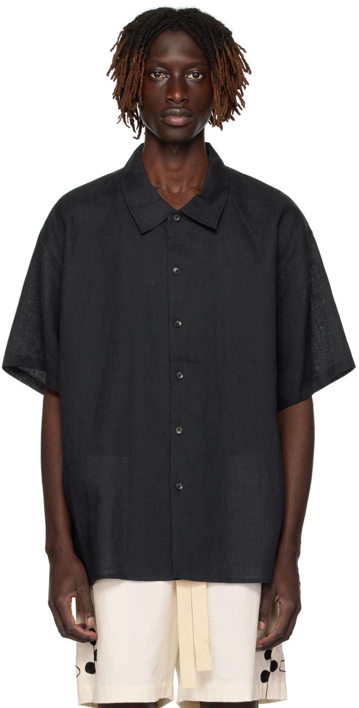 Commas Black Oversized Shirt