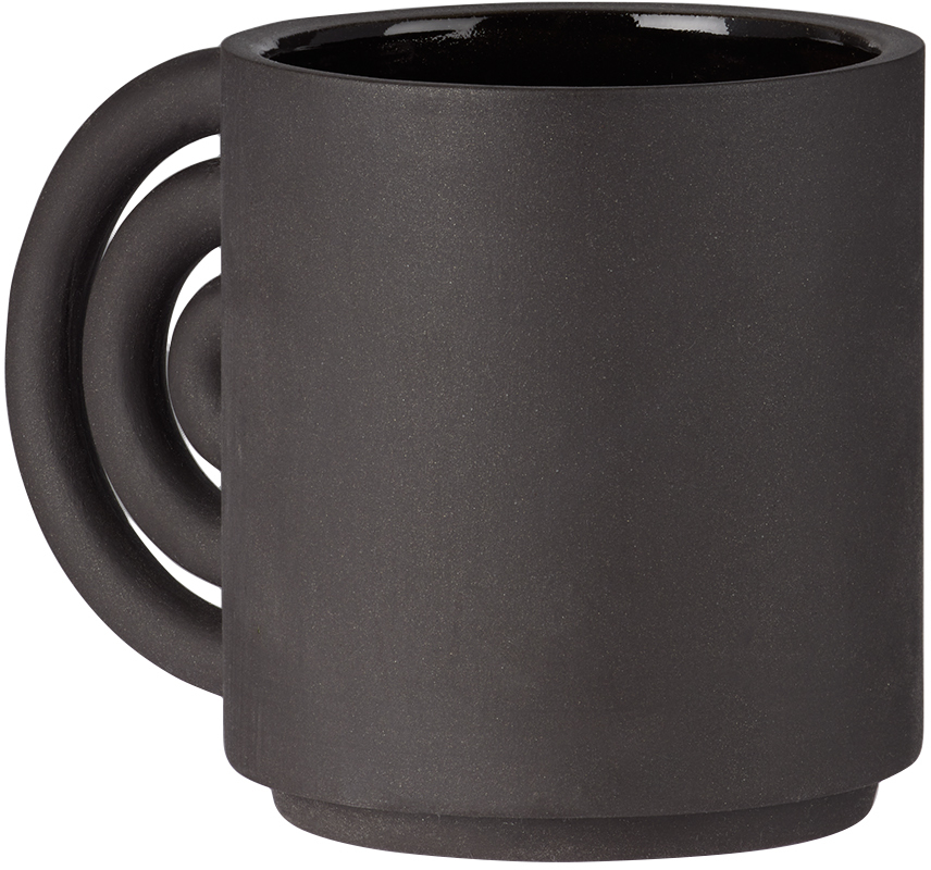 Lolly Lolly Ceramics Black 53/100 Mug In Matte Black