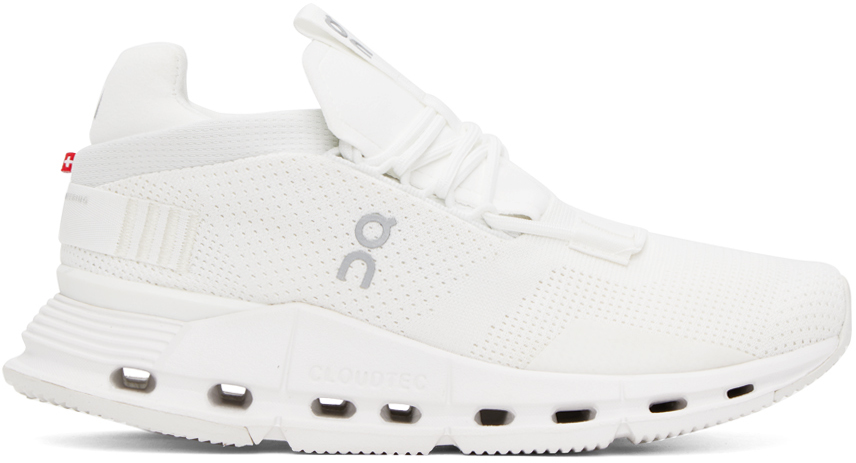 On Women's Cloudnova Low Top Sneakers In All White | ModeSens