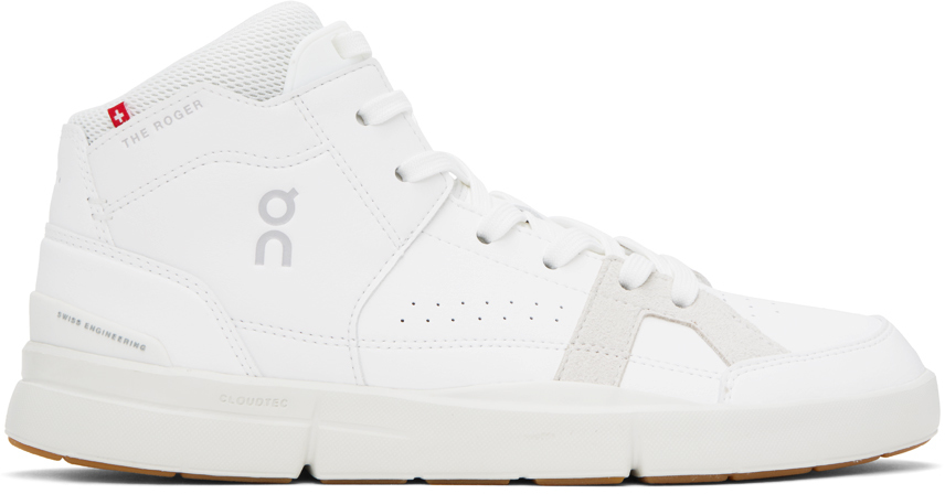 Shop On White 'the Roger' Clubhouse Mid Sneakers In White/sand