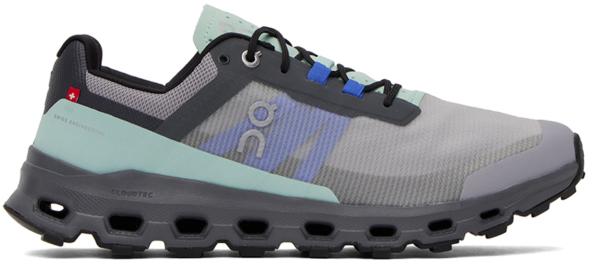 On Gray & Green Cloudvista Sneakers