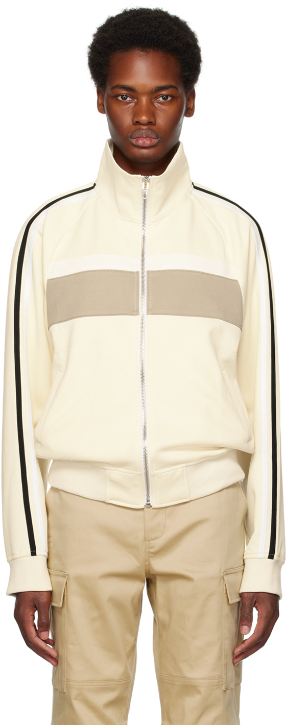 Kijun Off-white Track Sweater In Cream