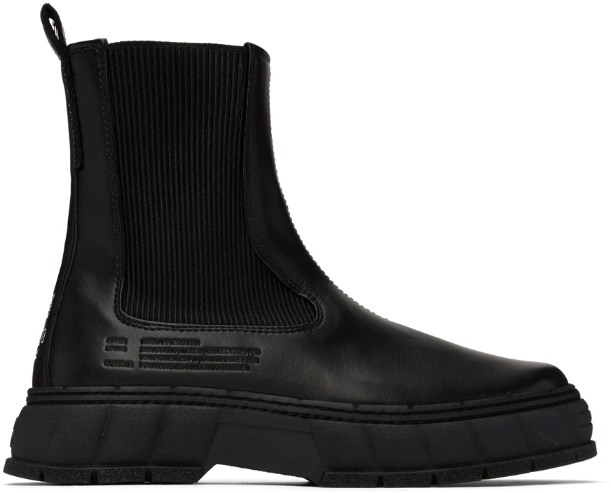 VIRON 1997　チェルシーブーツ Viron Black Waxed Faux Suede 1997 Chelsea Boots, $280