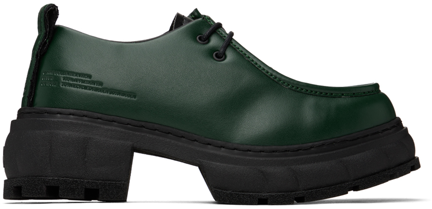 Viron Green Carne Bollente Edition New Order Oxfords In 590 Forest Green