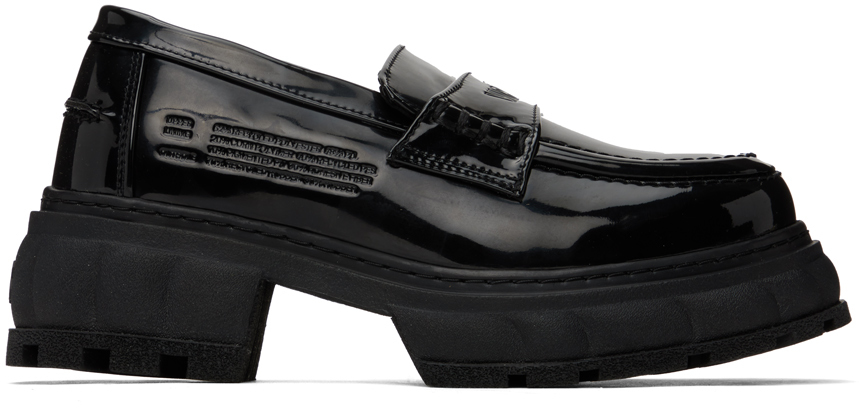 Shop Viron Black Quantum Imperia Loafers In 990 Black