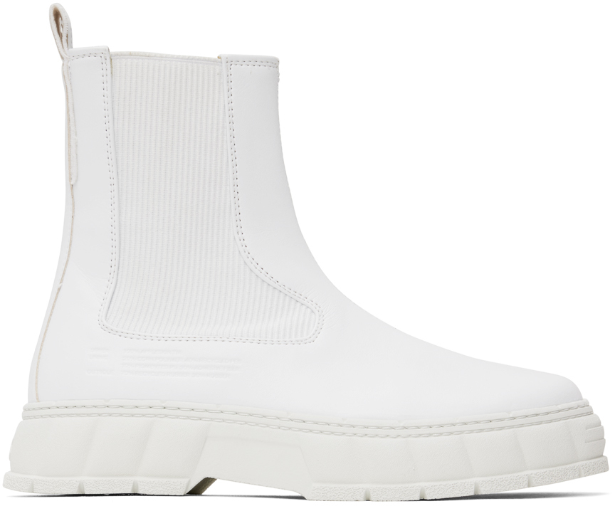Viron White 1997 Chelsea Boots In 100 White