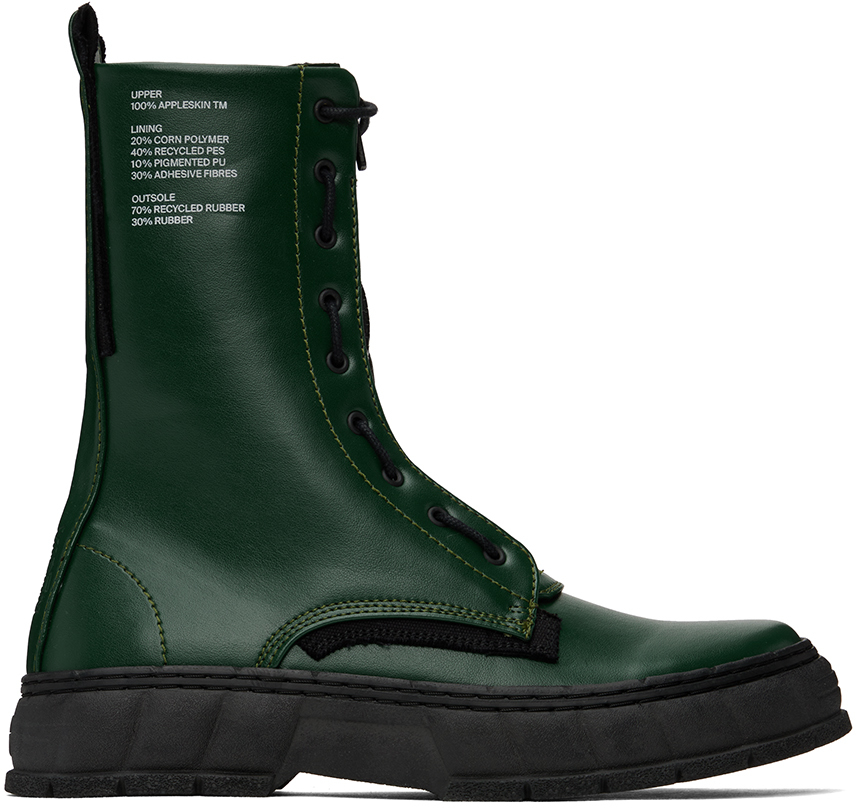 Viron Ssense Exclusive Green 1992z Boots In 590 Forest Green