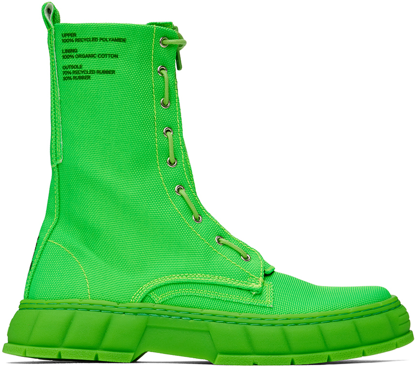 Viron Green 1992z Boots In 500 Neon Green