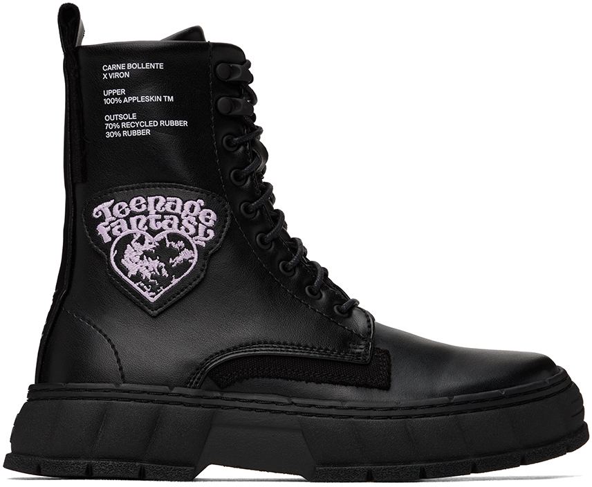 Viron Black 1992 Boots In 940 Black/pink