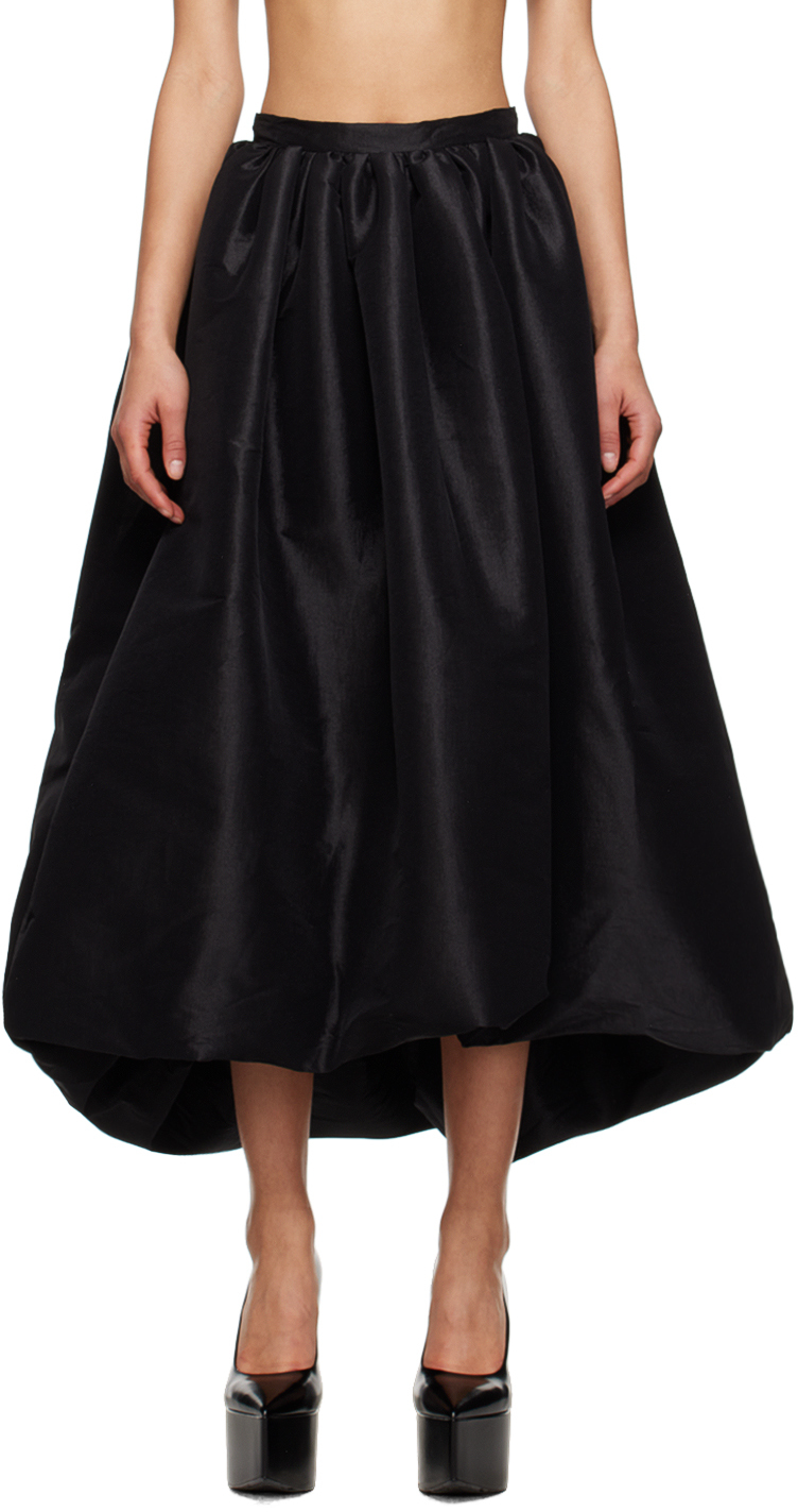 Kika Vargas SSENSE Exclusive Black Nina Midi Skirt