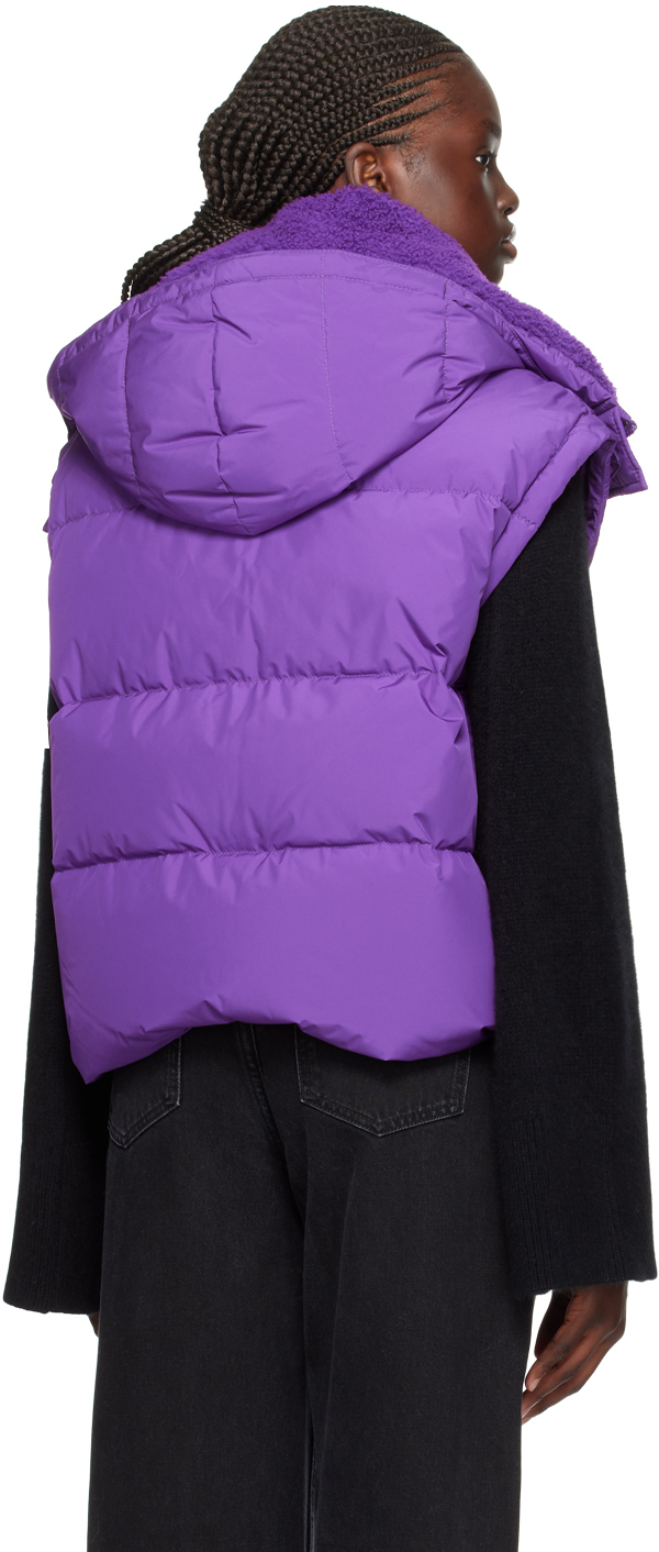Yves Salomon Purple Feather Jacket