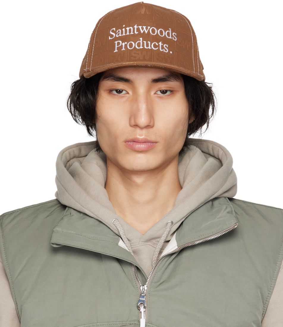 Brown Products Cap by Saintwoods on Sale