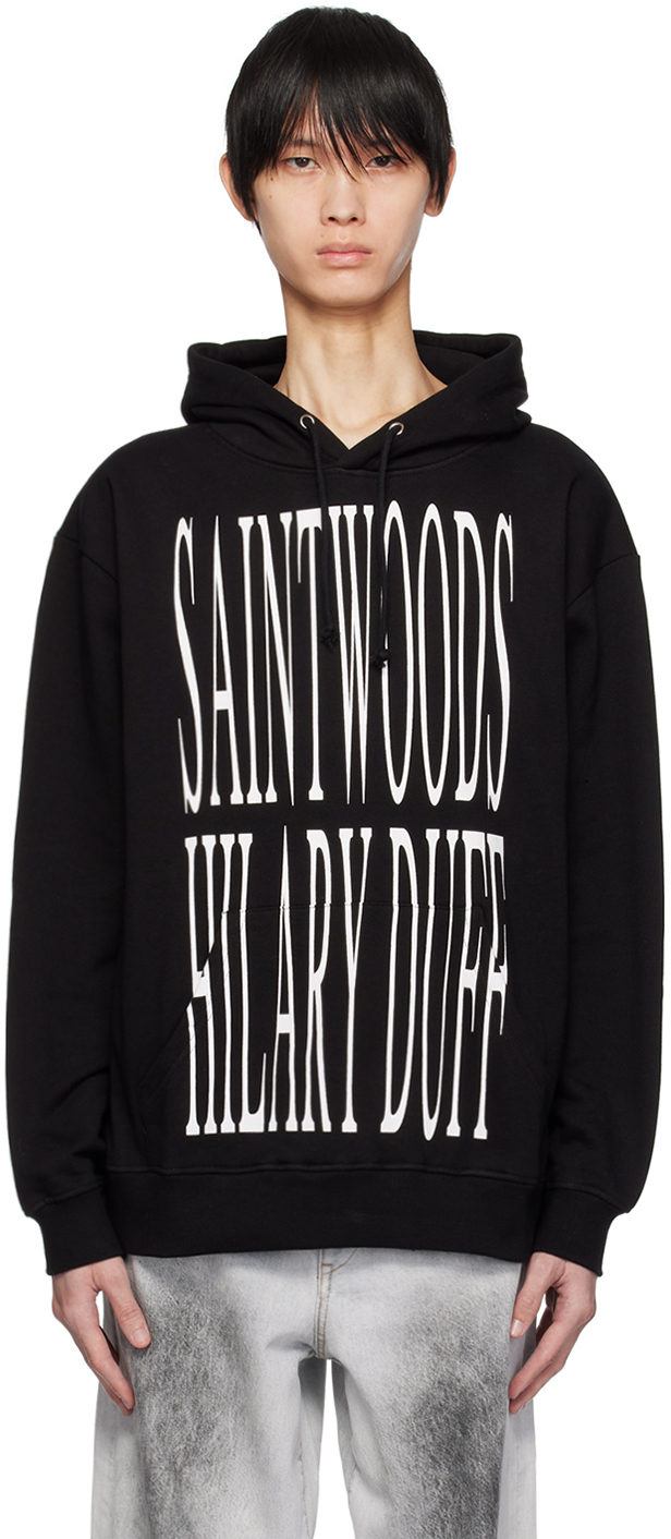 Saintwoods Black 'hilary Duff' Hoodie