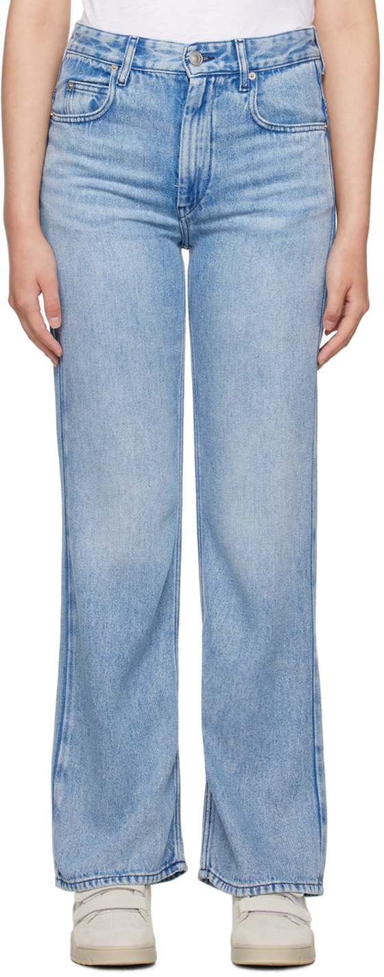 Isabel Marant Etoile: Blue Belvira Jeans | SSENSE