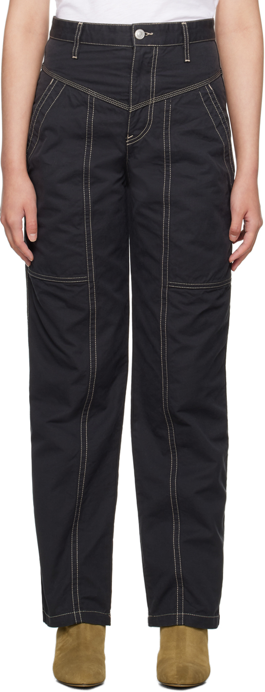 【関税込み】Isabel Marant Etoile トラウザーズ Isabel Marant Etoileのブラック Denzel トラウザーズがセール中