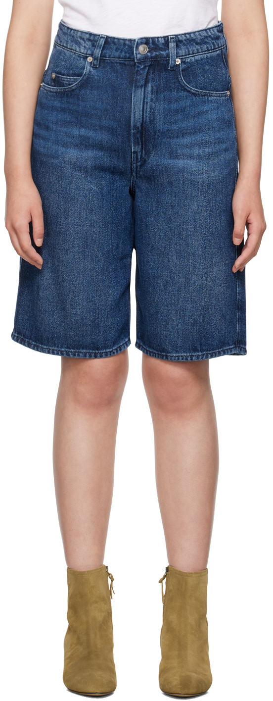 Isabel Marant Etoile: Blue Balina Denim Shorts | SSENSE UK