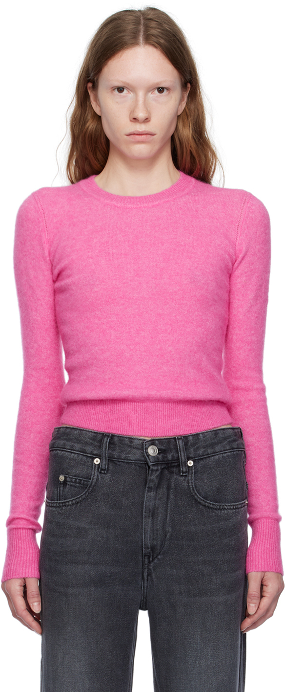 Shop Isabel Marant Étoile Pink Ania Sweater In 40fk Fluo Pink