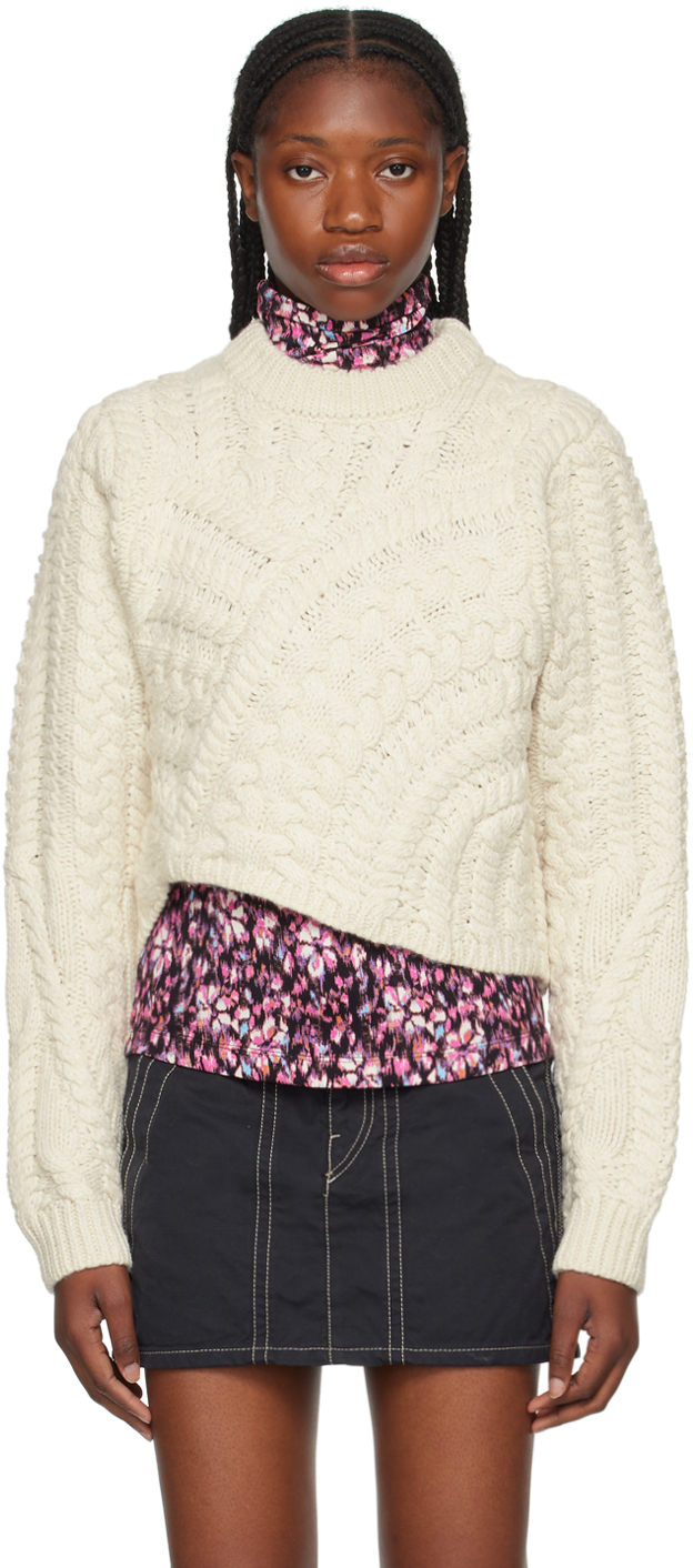 Isabel Marant Étoile Off-white Tima Sweater In 23ec Ecru