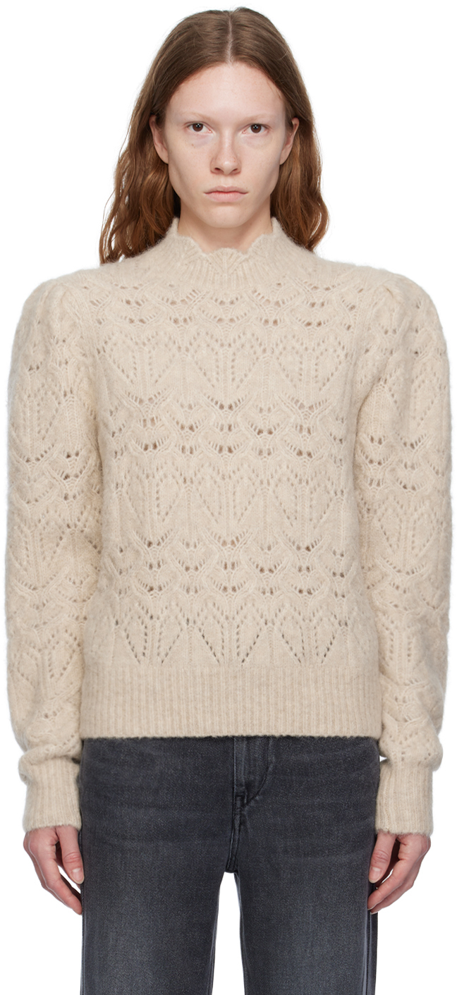 Shop Isabel Marant Étoile Beige Galini Sweater In 90lb Light Beige