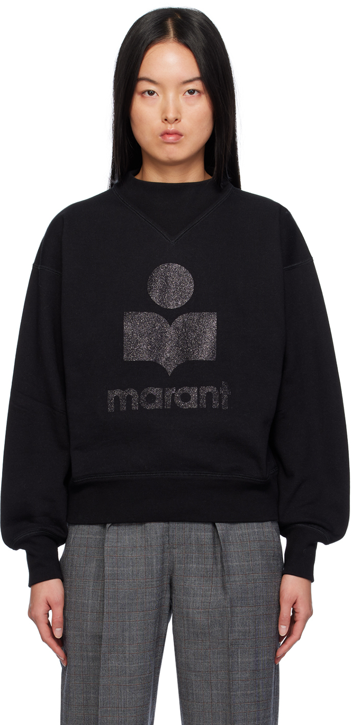 Isabel Marant Étoile Moby Logo-print Sweatshirt In Black