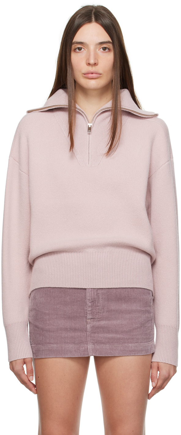 Isabel Marant Étoile Pink Fancy Sweater In 40gp Greyish Pink