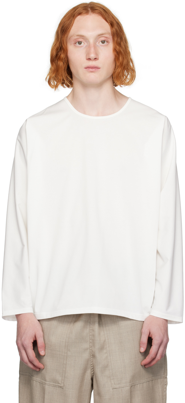 White Dolman Long Sleeve T-Shirt