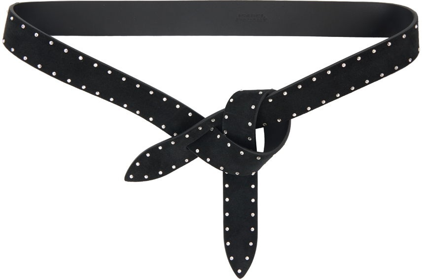 Isabel Marant Black Lecce Reversible Belt In 01bk Black