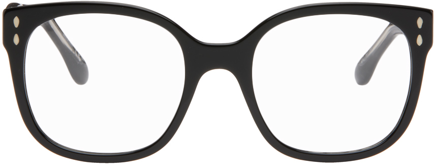 Isabel Marant Black Cat-eye Glasses In 0807 Black