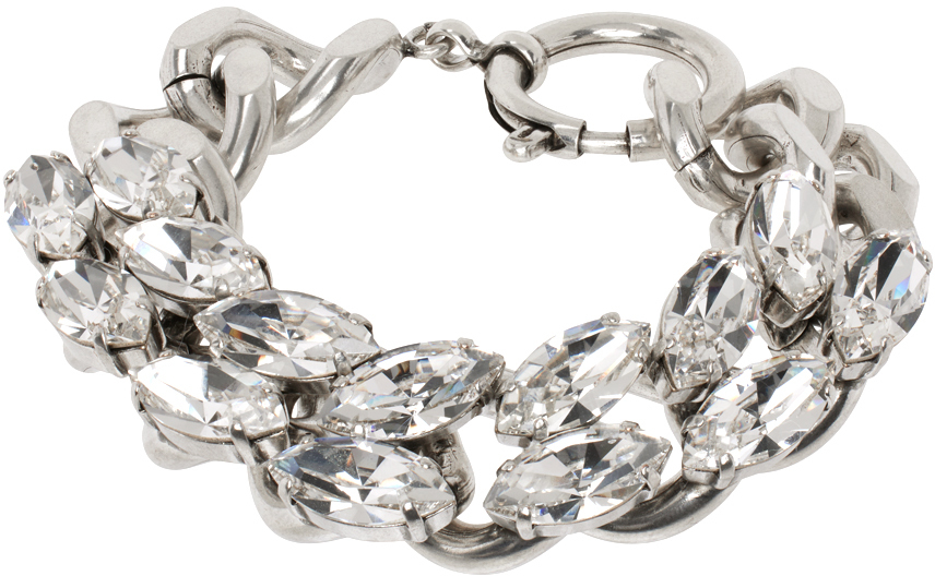 Isabel Marant Silver Crystal Bracelet
