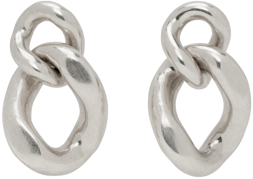 ISABEL MARANT Silver-tone hoop earrings | NET-A-PORTER