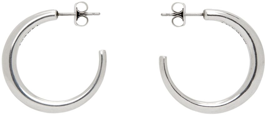 Silver Ring Hoop Earrings