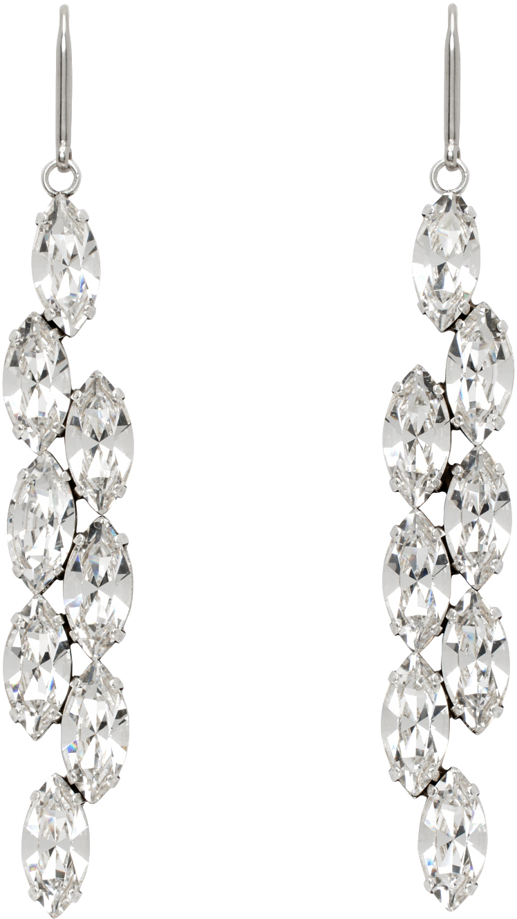 Isabel Marant Silver Crystal Earrings