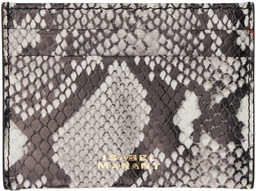 Beige& Brown Chiba Card Holder by Isabel Marant on Sale