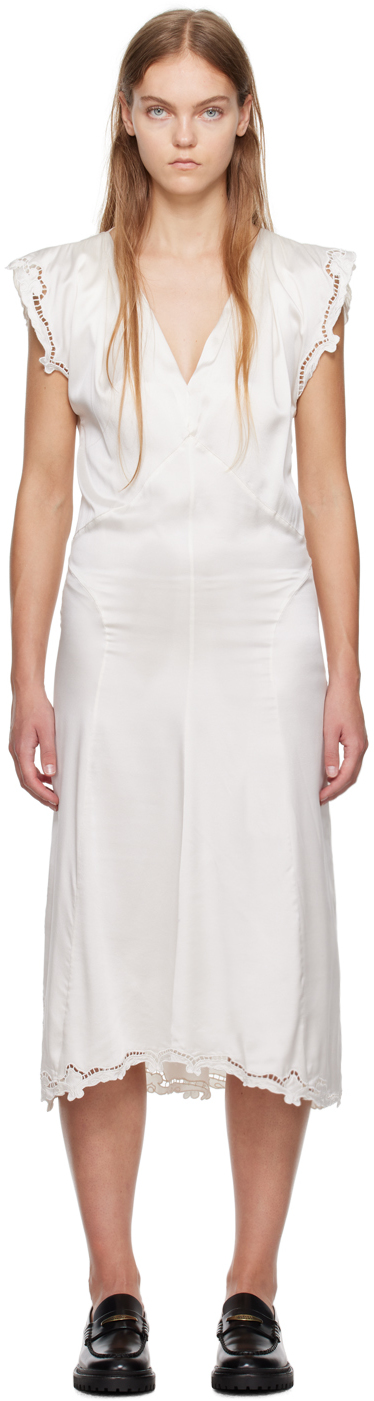 Isabel Marant White Jordina Midi Dress