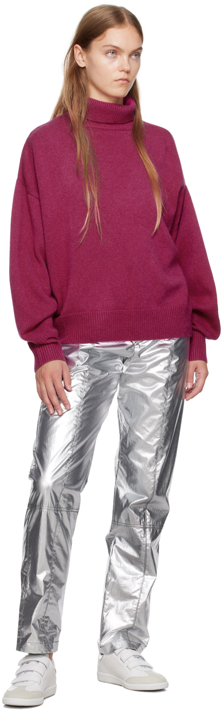Isabel Marant Pink Aspen Turtleneck In 40ry Raspberry